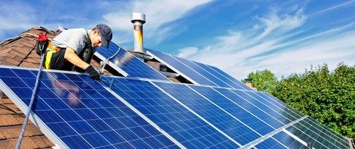 Solar panel installation